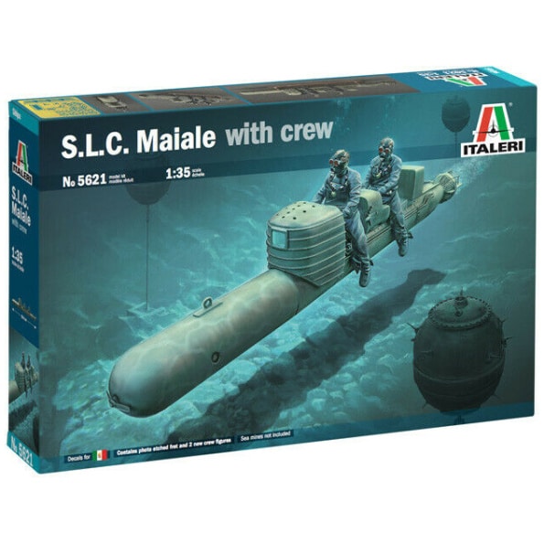 Italeri 5621 S.L.C. Maiale with Crew Kit Montaggio 1/35 - Toys in Fabula
